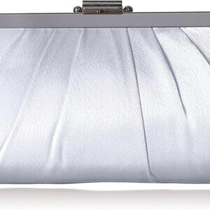 Blaire Women's Satin Frame Evening Clutch Bag Purse with Shoulder Chain Included